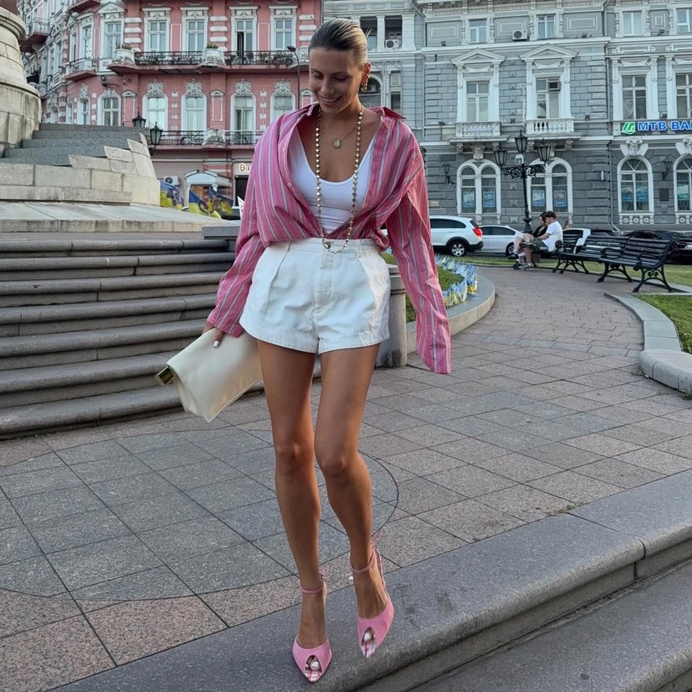 ZARA PLEATED SHORTS ZW COLLECTION